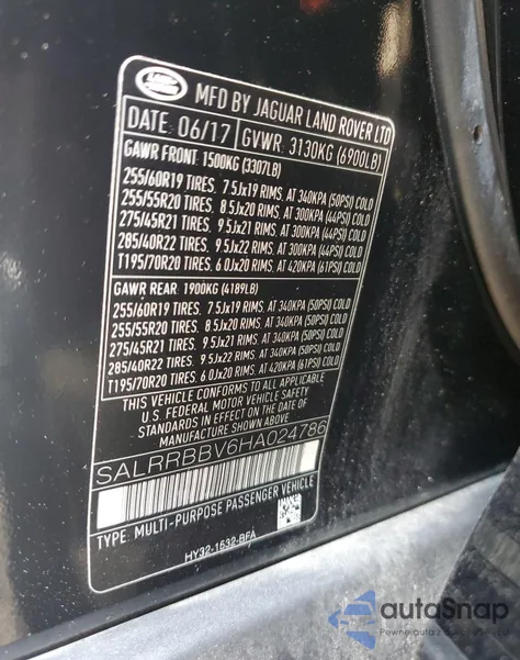 SALRRBBV6HA024786